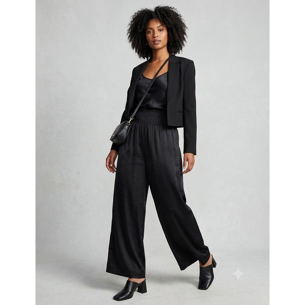 Jessica Simpson Wide Leg Pants‎ Women 2X Black New With Tags